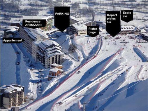 L'Armazan - Studio Pieds De Piste Plat D'Adet Сен-Лари-Сулан Экстерьер фото